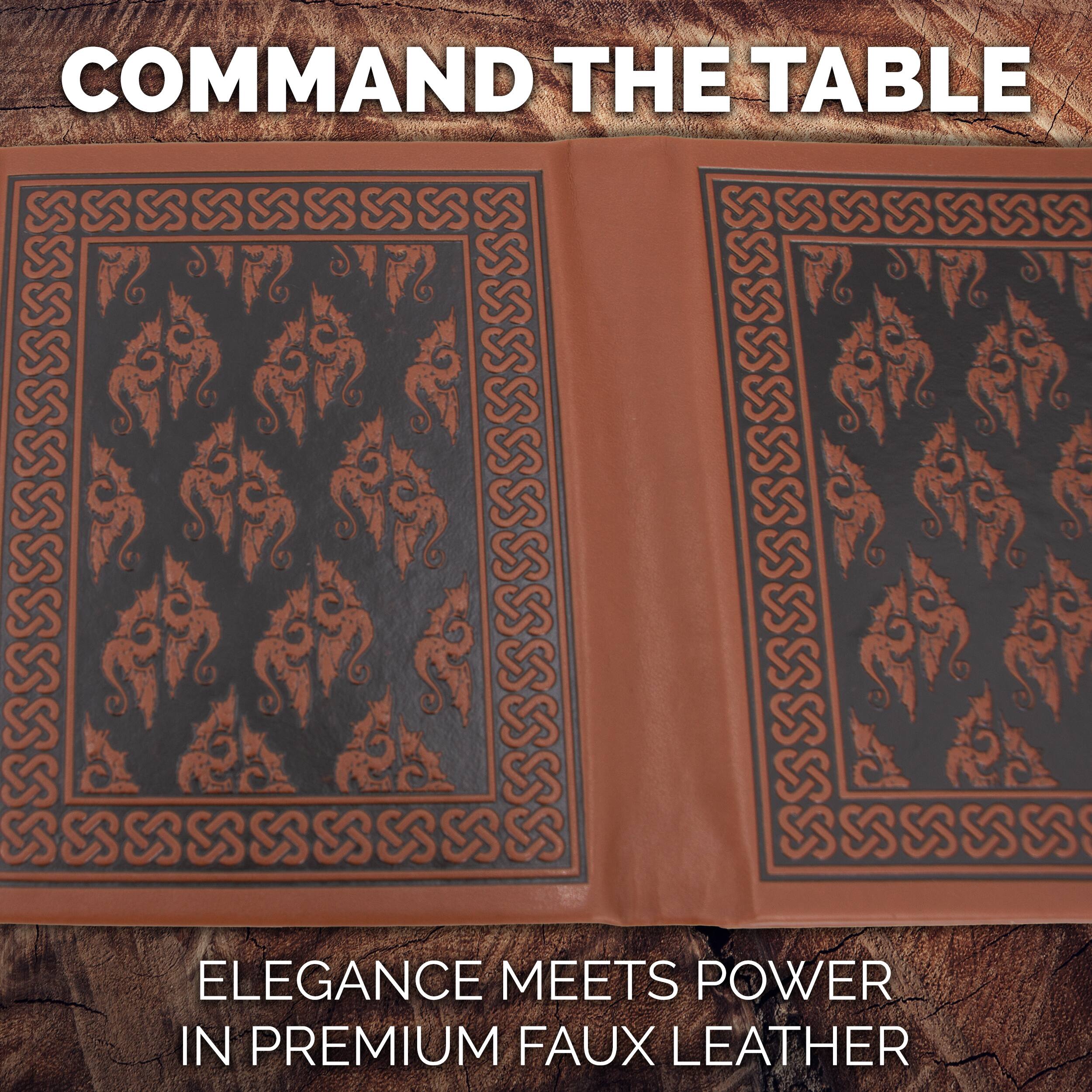 COMMAND THE TABLE

ELEGANCE MEETS POWER IN PREMIUM FAUX LEATHER