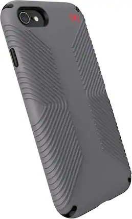 Front. Speck - Speck Presidio 2 Grip iPhone SE (2020) iPhone 7/8 gray - Gray.