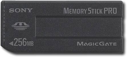 Front Standard. Sony - 256MB Memory Stick PRO.
