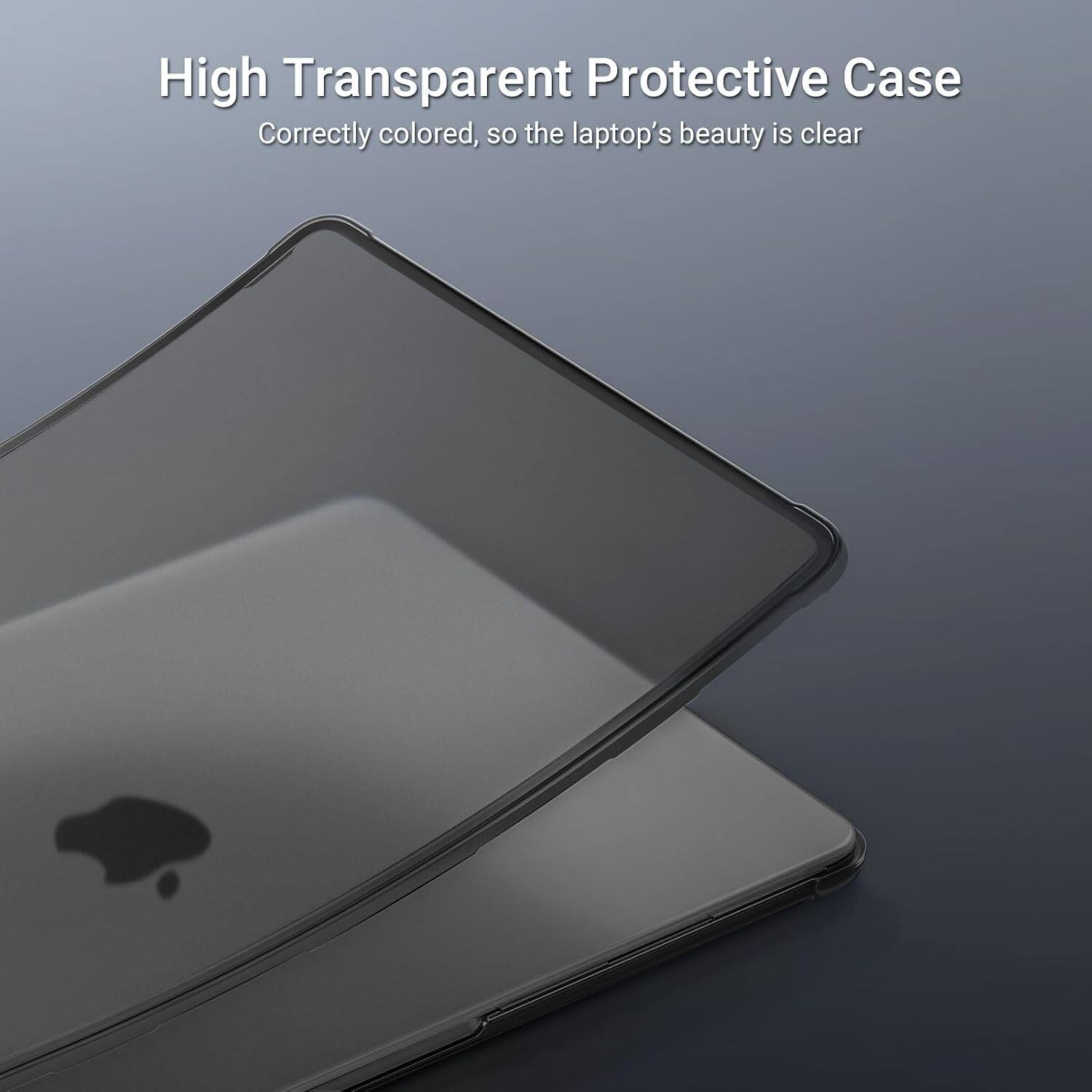 High Transparent Protective Case  
Correctly colored, so the laptop's beauty is clear
