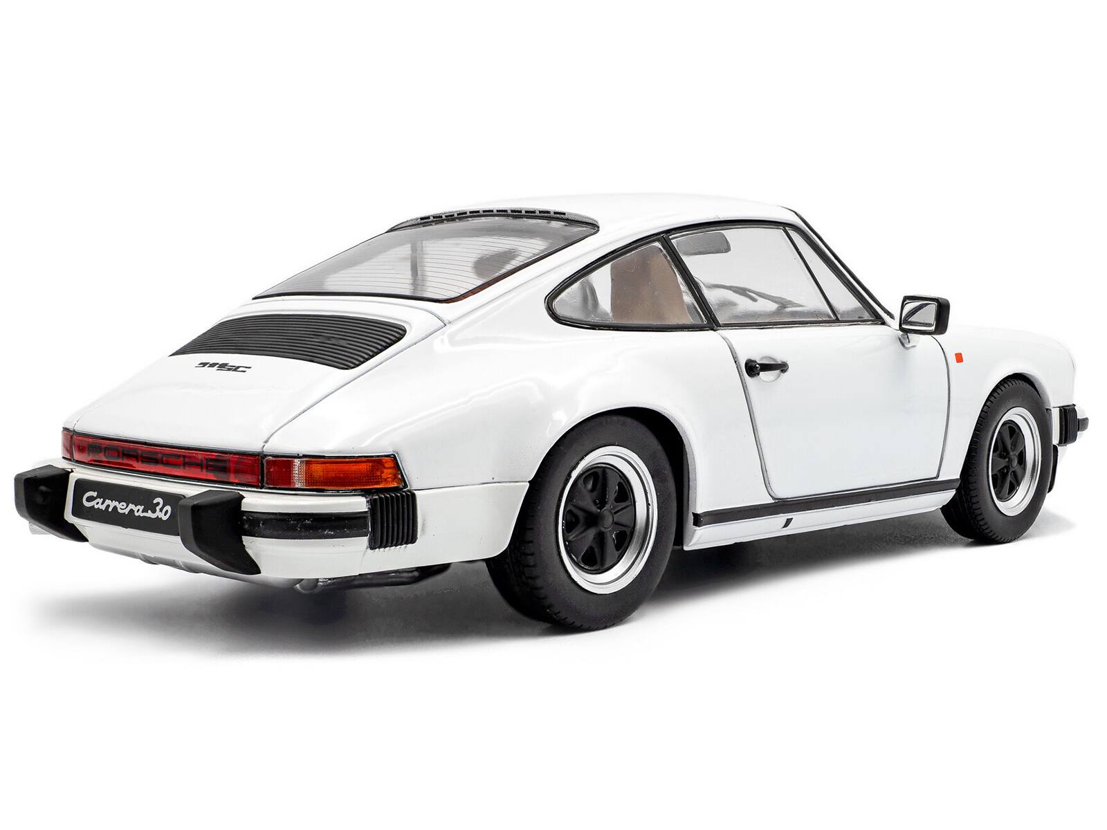 Back. Solido - 1974 Porsche 911 (930) 3.0 SC Grand Prix White 1/18 Diecast Model Car by Solido - White.