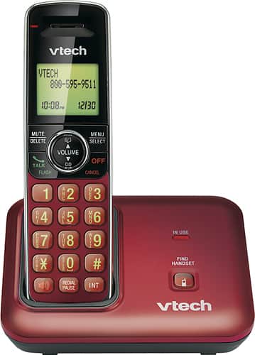 Alt View 12. VTech - CS6619-16 DECT 6.0 Expandable Cordless Phone with 1 Handset - Red.