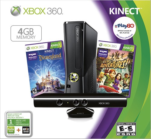 Best Buy: Microsoft Xbox 360 4GB Kinect Bundle S4G-00162