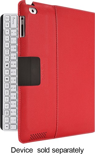  Belkin - Keyboard Folio Case Apple® iPad® 2 and iPad 3rd- and 4th-Generation - Red