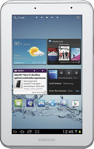 Editor vermijden Regan Best Buy: Samsung Galaxy Tab 2 7.0 with 8GB Memory White GT-P3113ZWYXAR