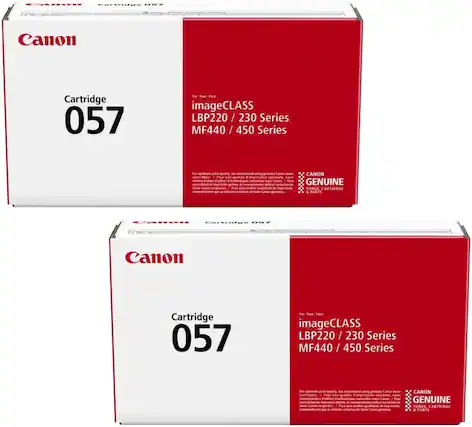 Canon Cartridge 057
imageCLASS LBP220 / 230 Series MF440 / 450 Series
FSM calidad taos - wig de de CANON GENUINE TONER CARTRIDGE PARTS
DS- Canon Cartridge 057
imageCLASS LBP220 / 230 Series MF440 / 450 Series cartridges
CANON GENUINE TONER CARTRIDGE PARTS