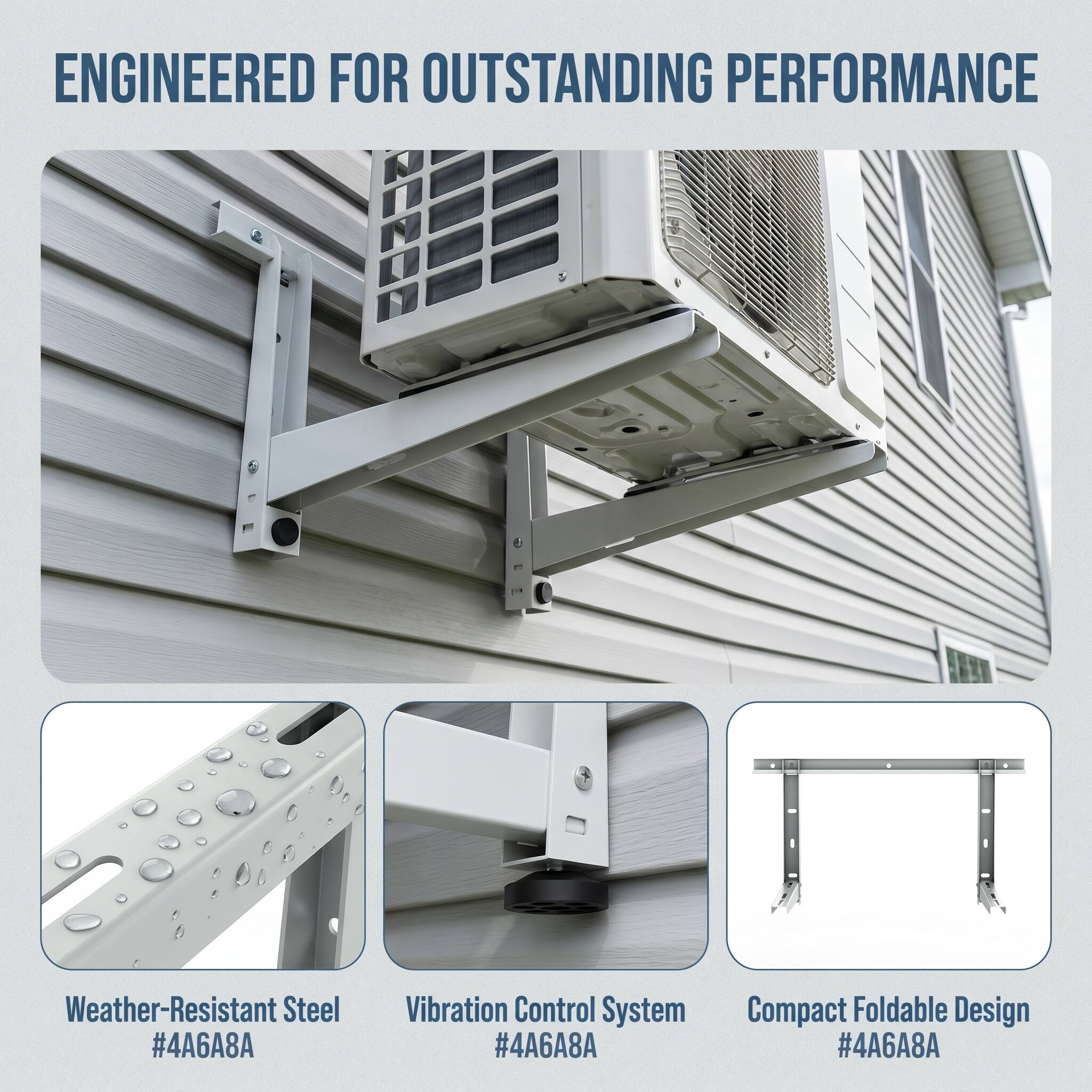 ENGINEERED FOR OUTSTANDING PERFORMANCE

- Weather-Resistant Steel #4A6A8A
- Vibration Control System #4A6A8A
- Compact Foldable Design #4A6A8A