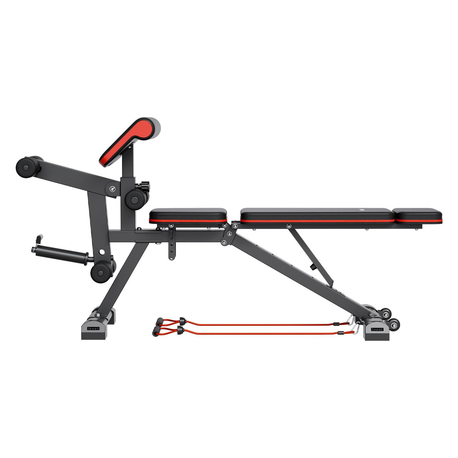 Alt View 5. VEVOR - Weight Bench, 800lbs Adjustable Weight Bench Press for Full Body Workout, Exercise Sit up Bench - Black.