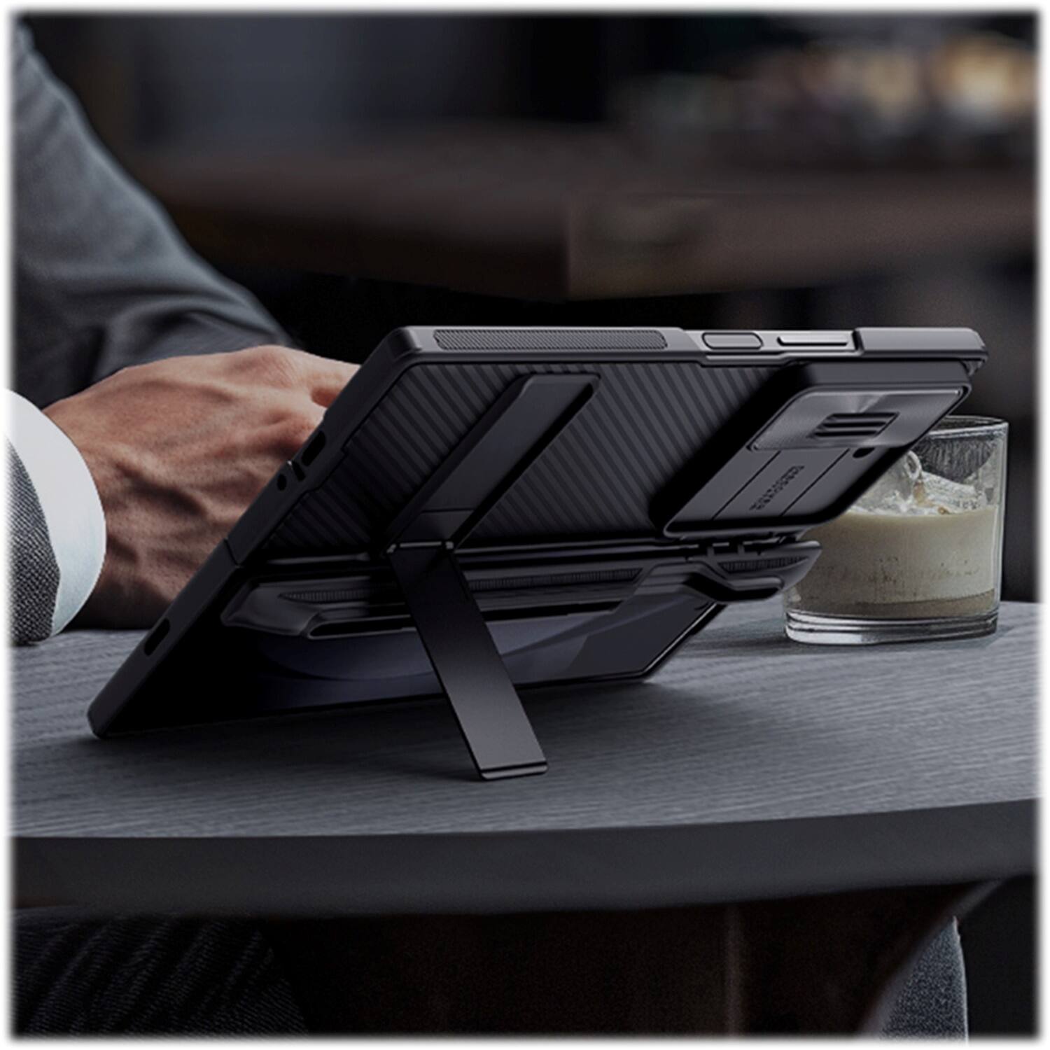 Alt View 17. SaharaCase - Raider Series Full-Body Case for Samsung Galaxy Z Fold6 - Scorpion Black.