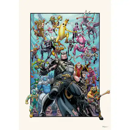 Front. Trend Setters - Batman x Fortnite (Gotham Royale) MightyPrint™ Wall Art MP17241147 - Multicolor.