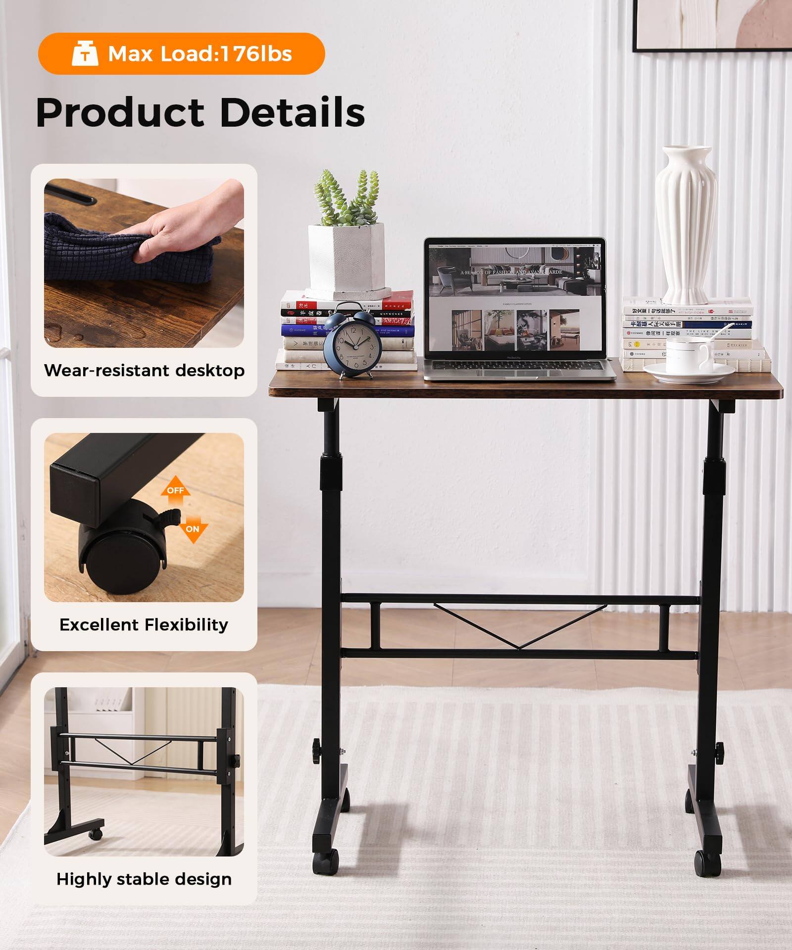 Max Load: 176lbs

Product Details

- Wear-resistant desktop
- Excellent Flexibility
- Highly stable design