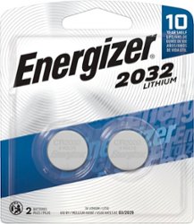 Energizer - 2032 Batteries (2 Pack), 3V Lithium Coin Batteries - Front_Zoom
