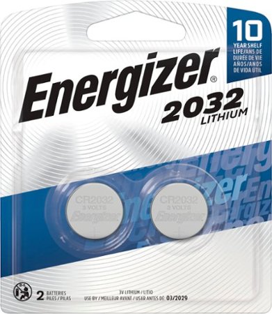 Energizer - 2032 Batteries (2 Pack), 3V Lithium Coin Batteries