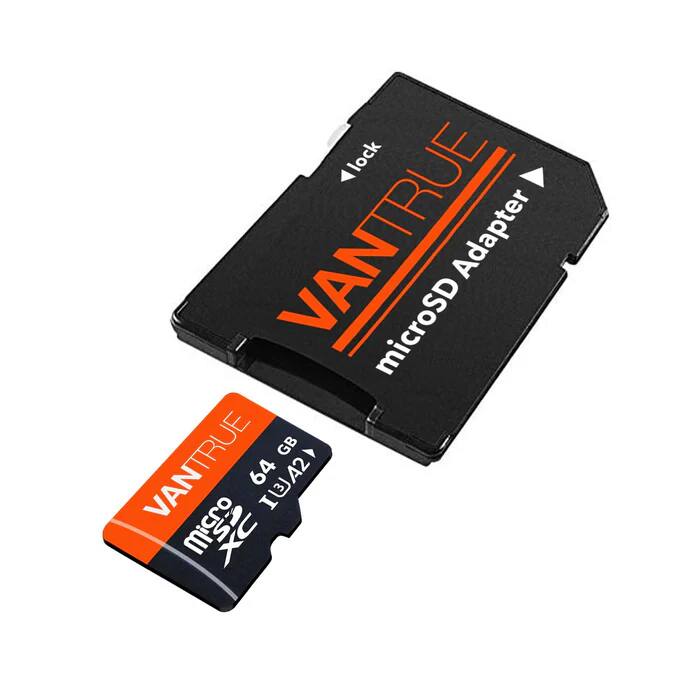 VANTRUE microSD Adapter  
64 GB  
lock  
microSD Adapter  
VANTRUE  
microSD  
64 GB  
103/A2