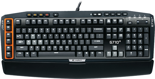  Logitech - G710+ Mechanical Gaming Keyboard - Black/White