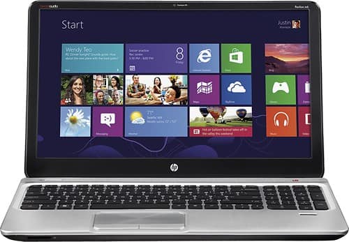Front Standard. HP - ENVY 15.6" Laptop - 6GB Memory - 750GB Hard Drive - Natural Silver.