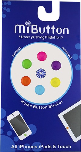  MiButton - Dot Stickers for Apple® iPod®, iPhone® and iPad® - Neon