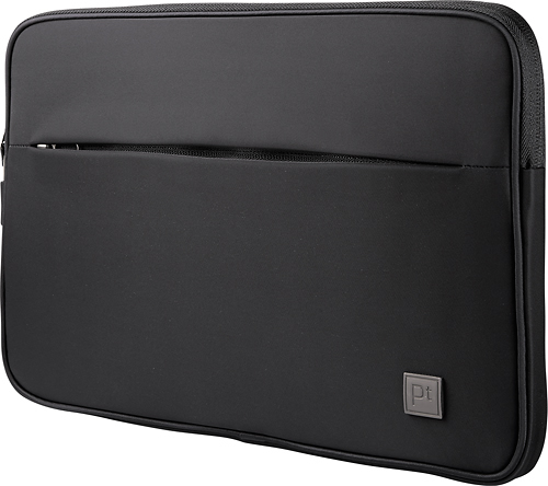 Left View: Apple - Leather Sleeve for 15-Inch MacBook - Midnight Blue