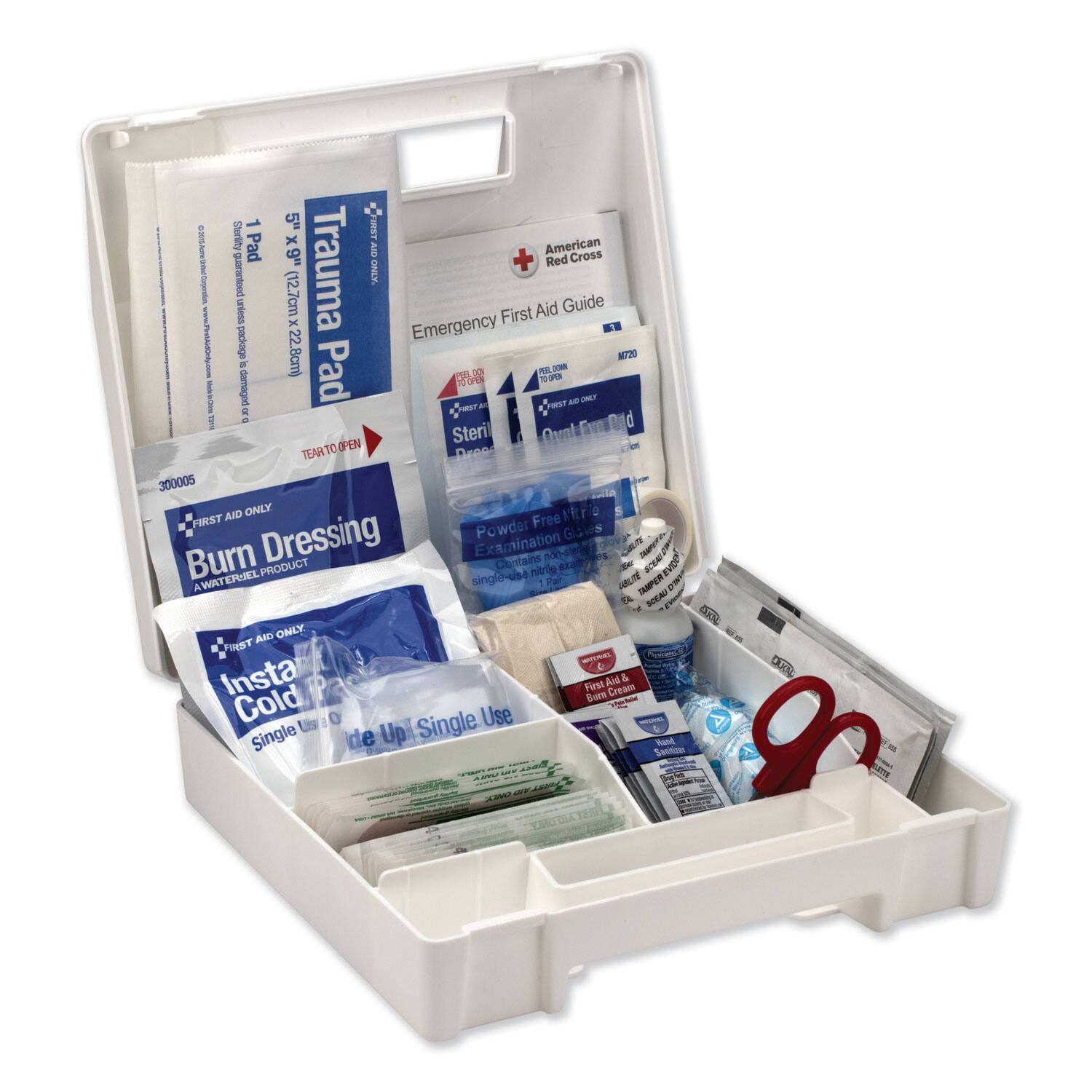 1 5" ST Sterility Pad x 1 American Red Cross 9" + Red Cross guaranteed SEn (12.7cm x 22.8cm) Trauma Emergency First Aid Guide w.PirstAidly.com sbeped MT20 - - Pad 3 P 1 BUTS demaged s a. - or ET 1 + Steril Ornl TEARTO OPEN 300005 AID ONLY Mtrio FIRST Powder Free Dressing Glivs Burn Examination non-ser Cs I ATI PRODUCT Ceotains nitrie sca - WRL.T EHMEL singlo 1 Par T TAMPER ANLO & a NEA V 0RN An ONEY PIEST - L Insta Firat Sur Aid Cream & Cold Single Use Single de Up Rend Senitine - AR A YatU DLA 0U UTH