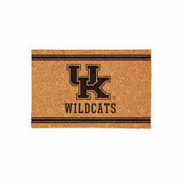 Evergreen Enterprises - Kentucky Wildcats 24" x 36" Outdoor Monochrome Team Logo Coir Mat - Brown