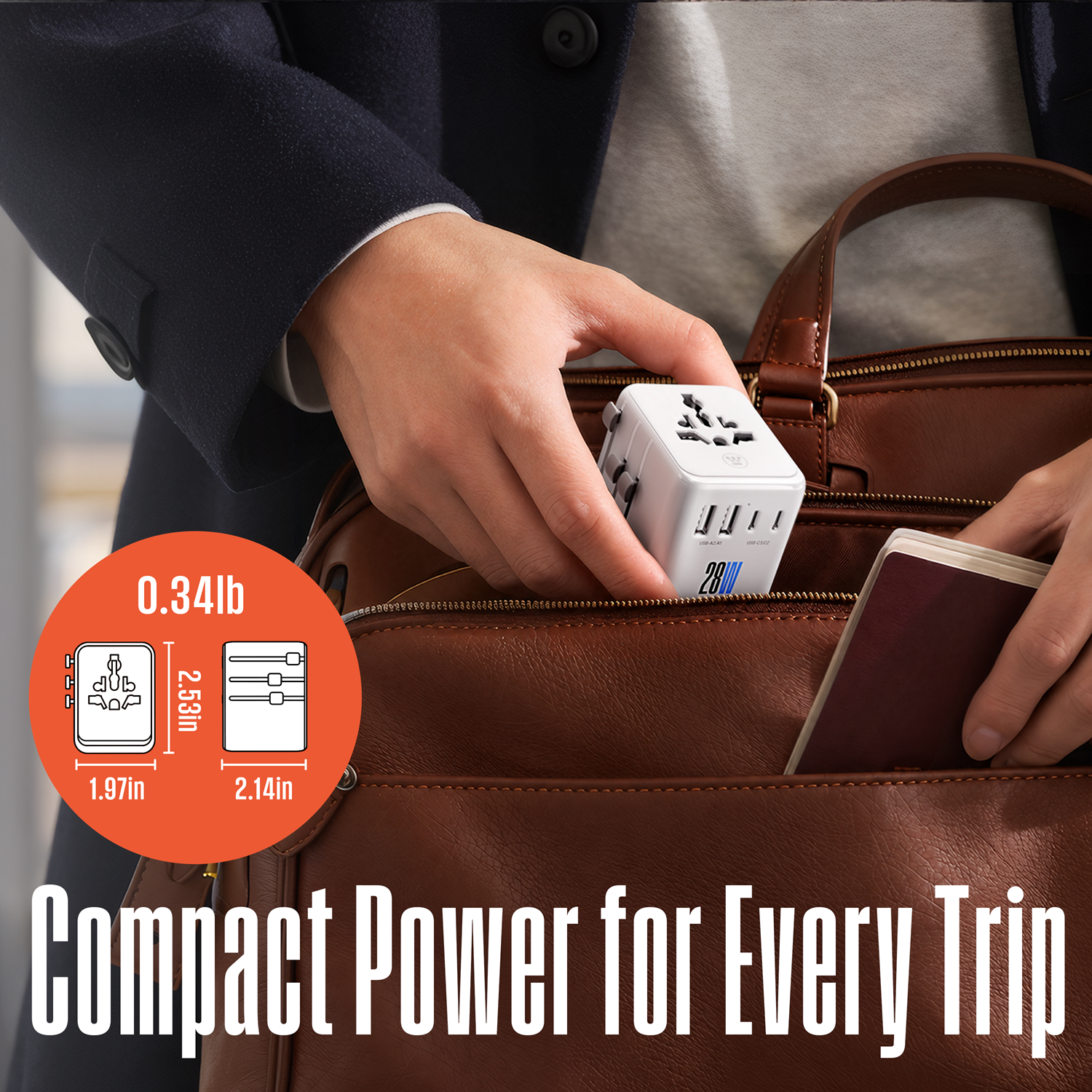 2020 0.34lb 28M HHH 2.53in 1.97in 2.14in Compact Power for Every Trip