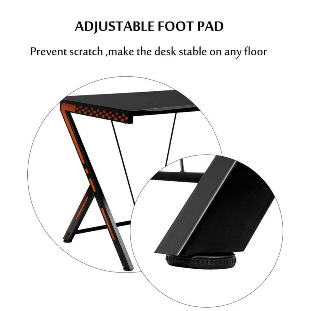ADJUSTABLE FOOT PAD

Prevent scratch, make the desk stable on any floor