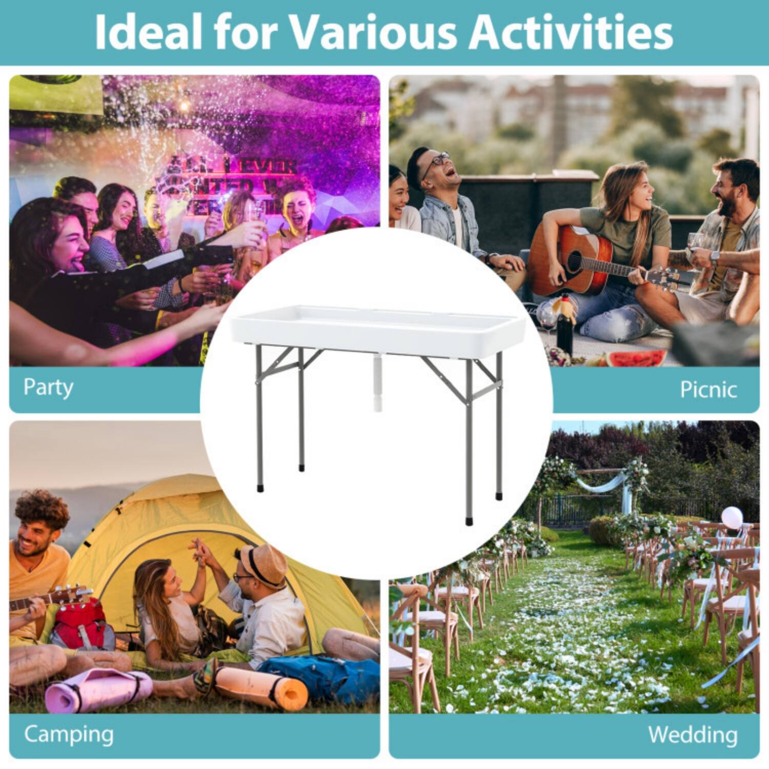 Ideal for Various Activities

- Party
- Picnic
- Camping
- Wedding