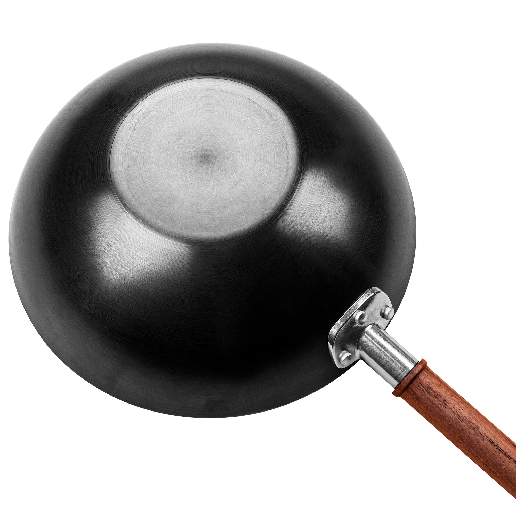 Alt View 5. ZWILLING - ZWILLING Dragon 12-inch Carbon Steel Wok with Lid - Black.