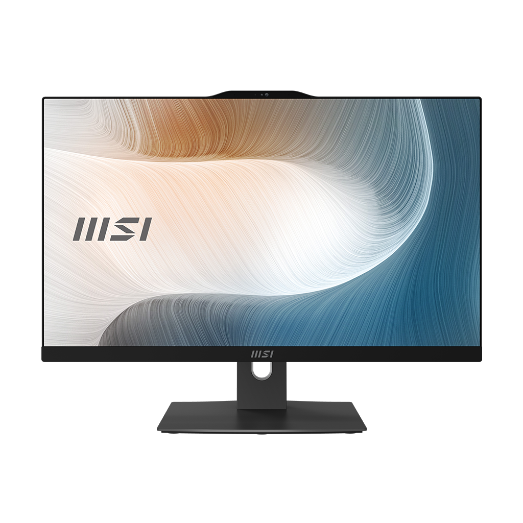 Angle. MSI - MSI Modern AM242TP 1M-1096US All-in-One Computer - Intel Core 5 120U - 16 GB - 1 TB SSD - 23.8" Full HD Touchscreen - Black.