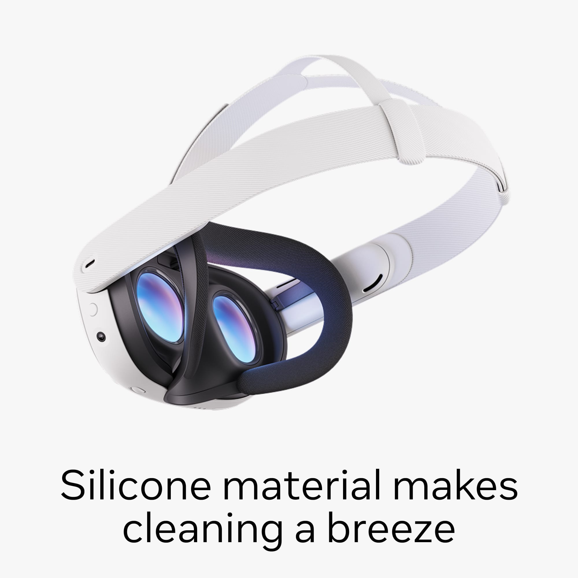 Silicone material makes cleaning a breeze.
