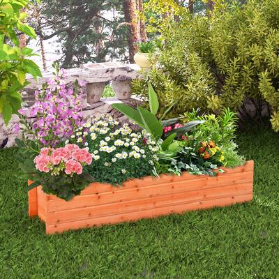 Wooden Garden Box Planter Trough 1100mm Wooden Garden Box Planter Trough 1100mm