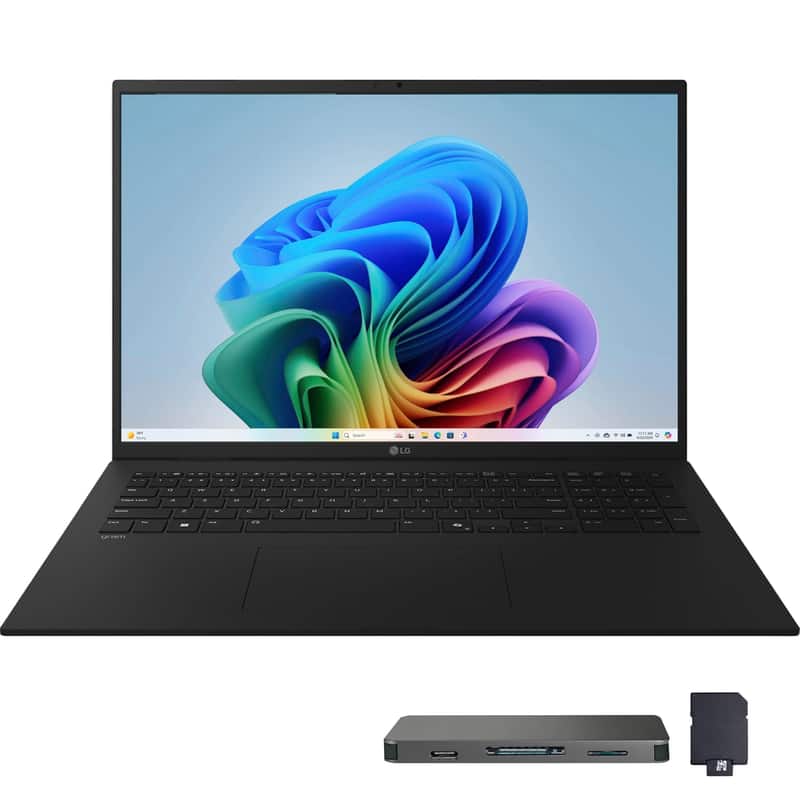 LG - gram 17" 2.5K Touch Laptop,Intel Ultra 9288V,32GB RAM,2TB SSD+1TB Dock Set,Copilot+ PC,Backlit KB,Win 11 Pro - Black