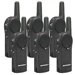 Motorola Solutions - Motorola DLR1060 Two-Way Digital Business Radio (DLR1060) (6-Pack) - Black