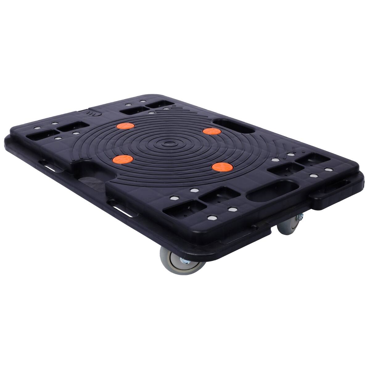 Back. Ropilly - Ropilly Interlocking Moving Dolly Set of Four Heavy Duty Furniture Mover Carts with Wheels 330 lb Capacity Each - Black.