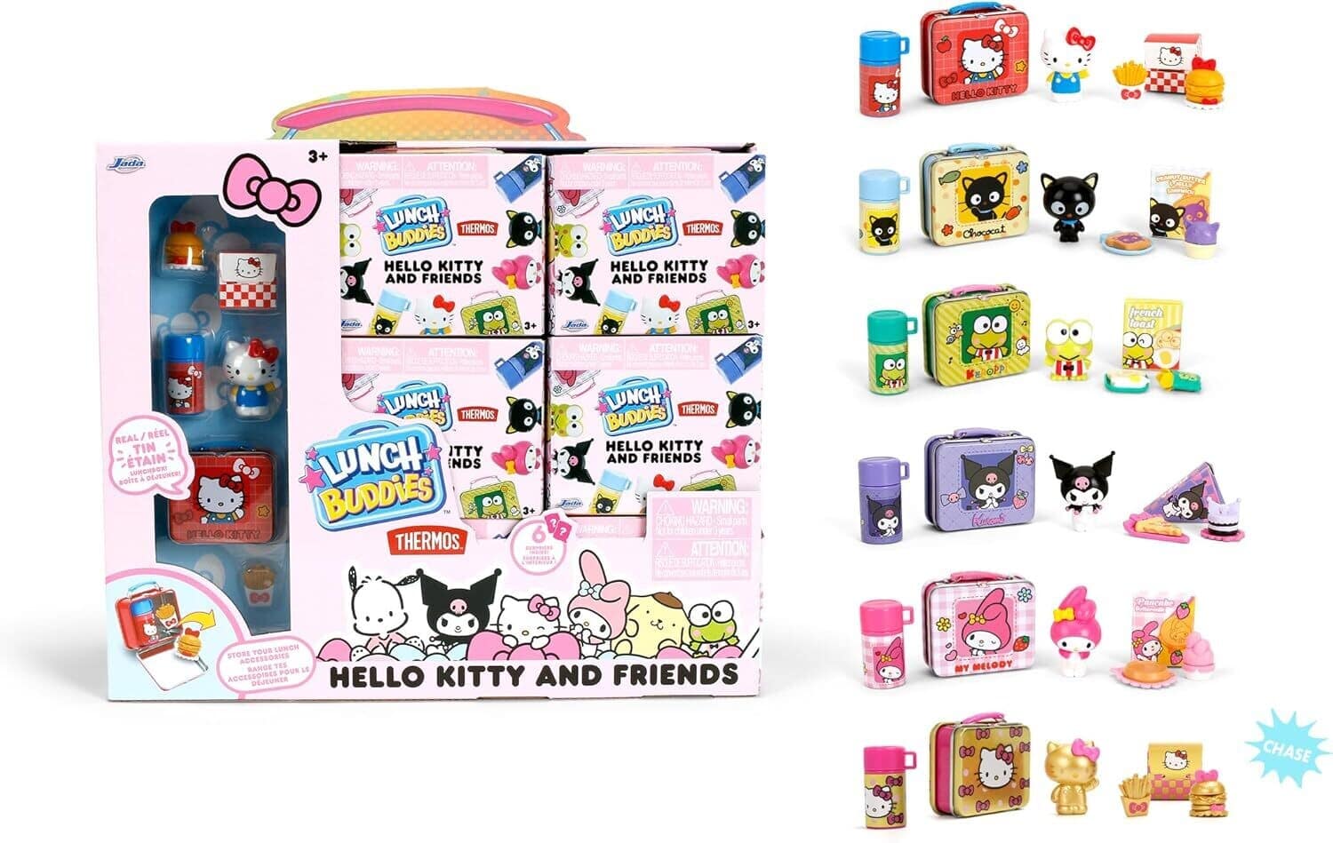 Jada Toys - Hello Kitty - Lunch Box Buddies - Blind Box Display - COLLECTIBLES - Multicolor