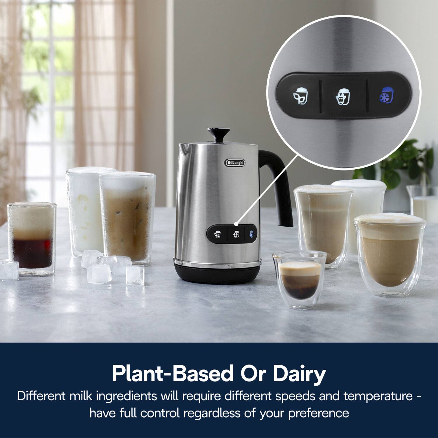 Plant-Based Or Dairy

Different milk ingredients will require different speeds and temperature - have full control regardless of your preference