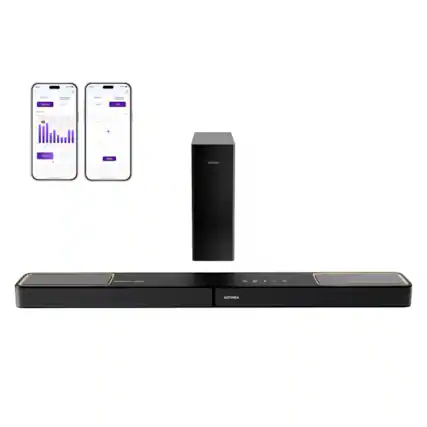 Front. Ultimea - ULTIMEA Skywave F30 3.1.2ch Sound Bar with Dolby Atmos for Smart TV, Home Theater, 300W - Black.
