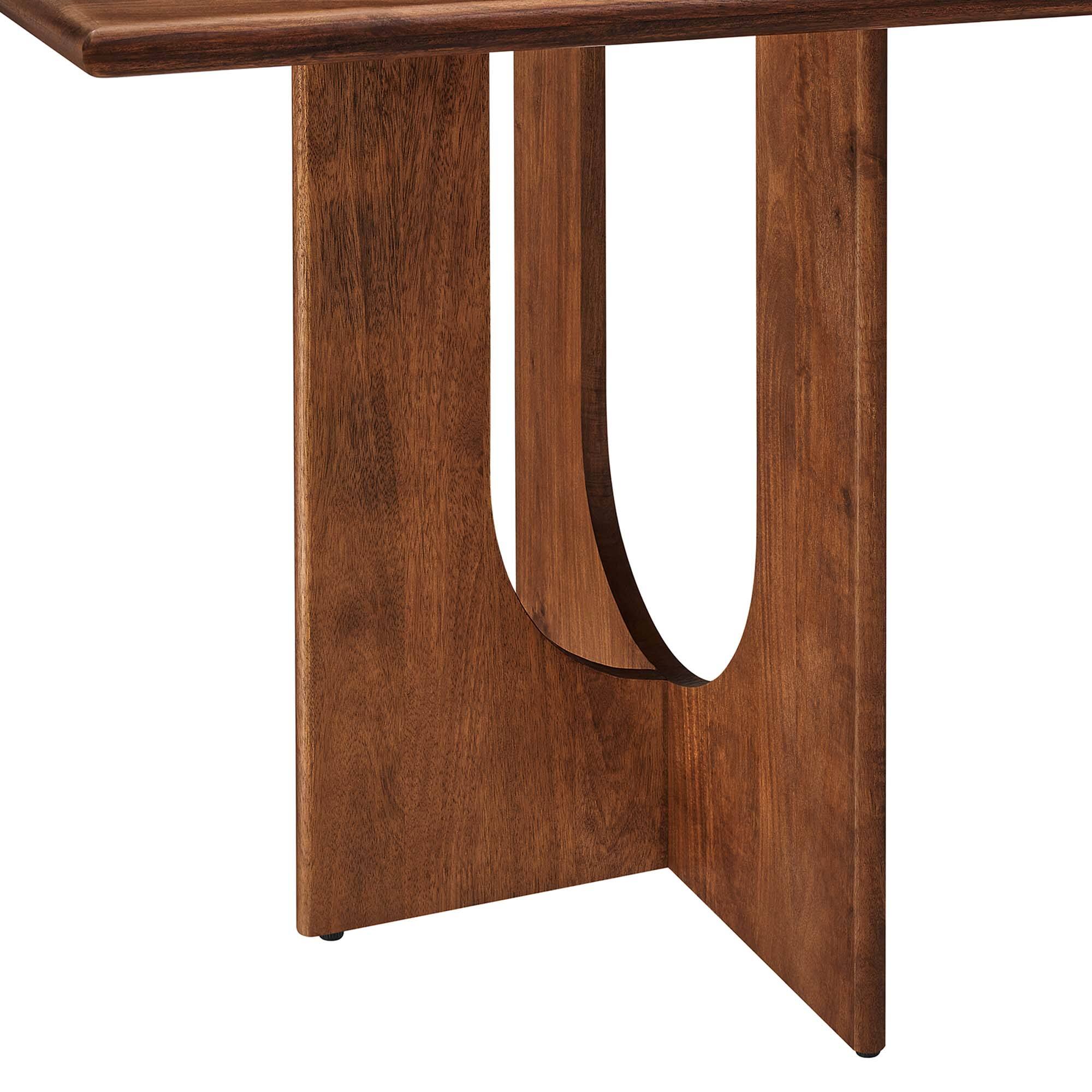Alt View 5. Modway - Rivian Rectangular 70" Wood Dining Table by Modway - Walnut.