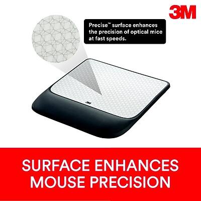 3M Precise surface enhances the precision of optical mice at fast speeds.  
SURFACE ENHANCES MOUSE PRECISION