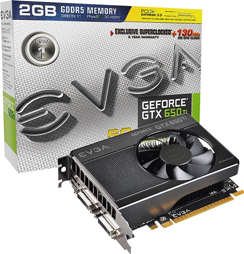  EVGA - GeForce GTX 650 Ti 2GB GDDR5 PCI Express 3.0 Graphics Card