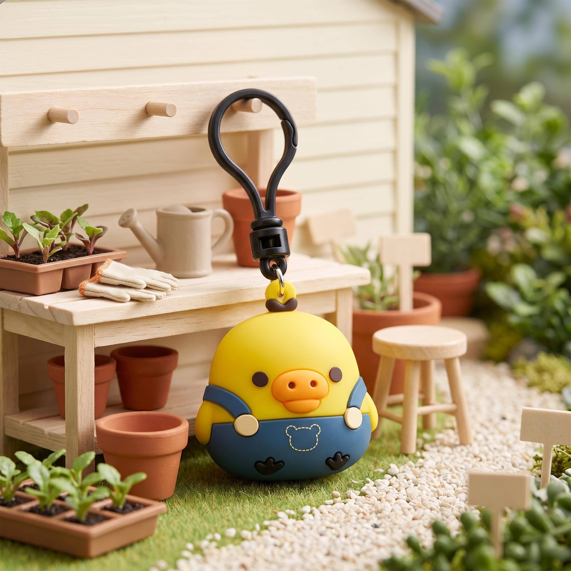 Alt View 5. Monogram - Rilakkuma Series 1 Blind Bag 3D Foam Bag Clip | 1 Random - Multi-Colored.