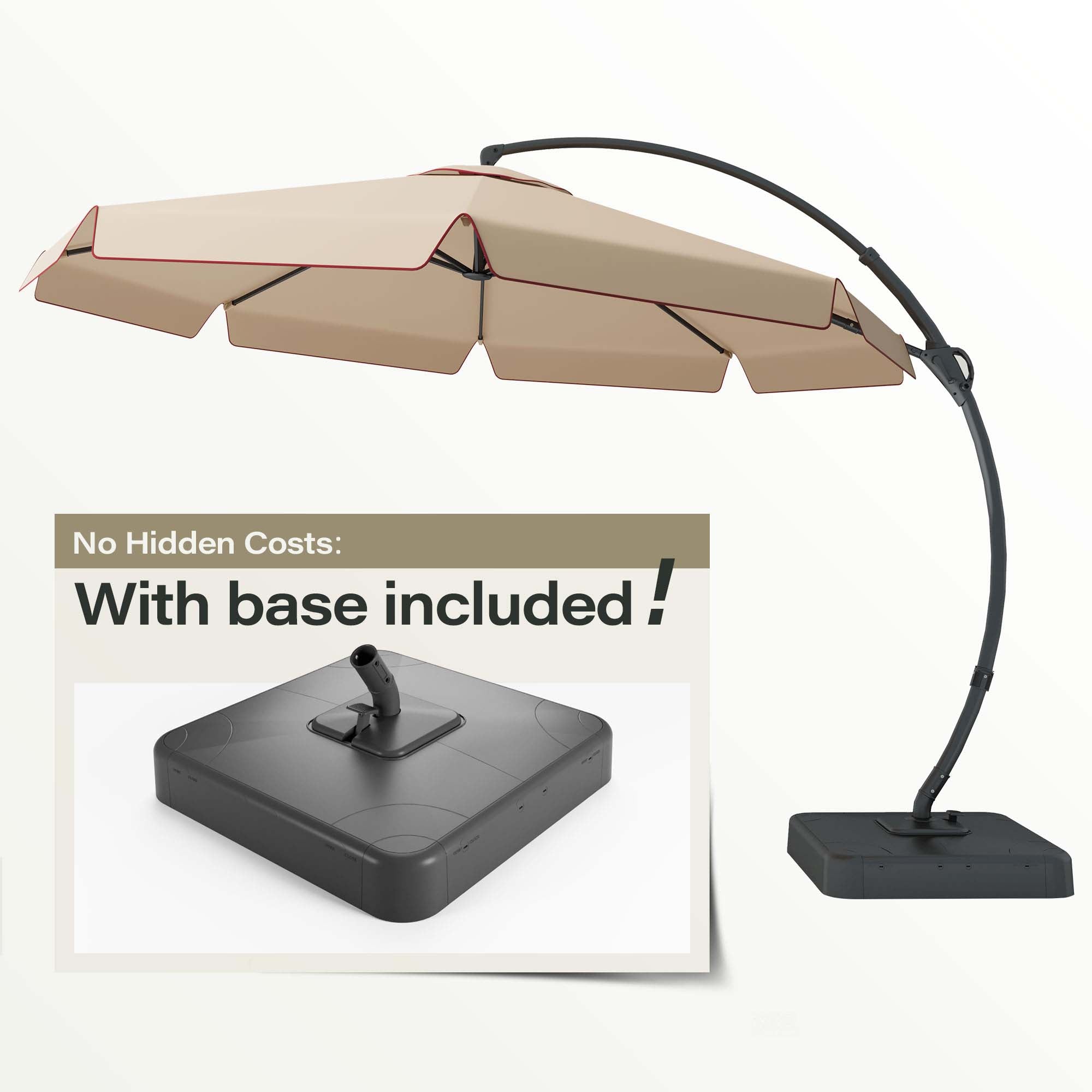 No Hidden Costs: With base included!