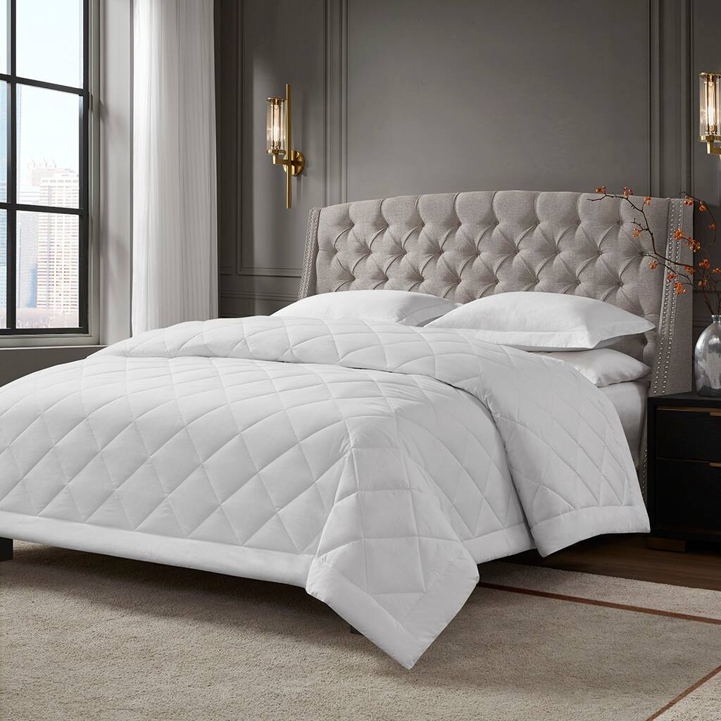 Alt View 1. Gracie Mills - Gracie Mills Serenelle Cotton Premium Blanket - White.