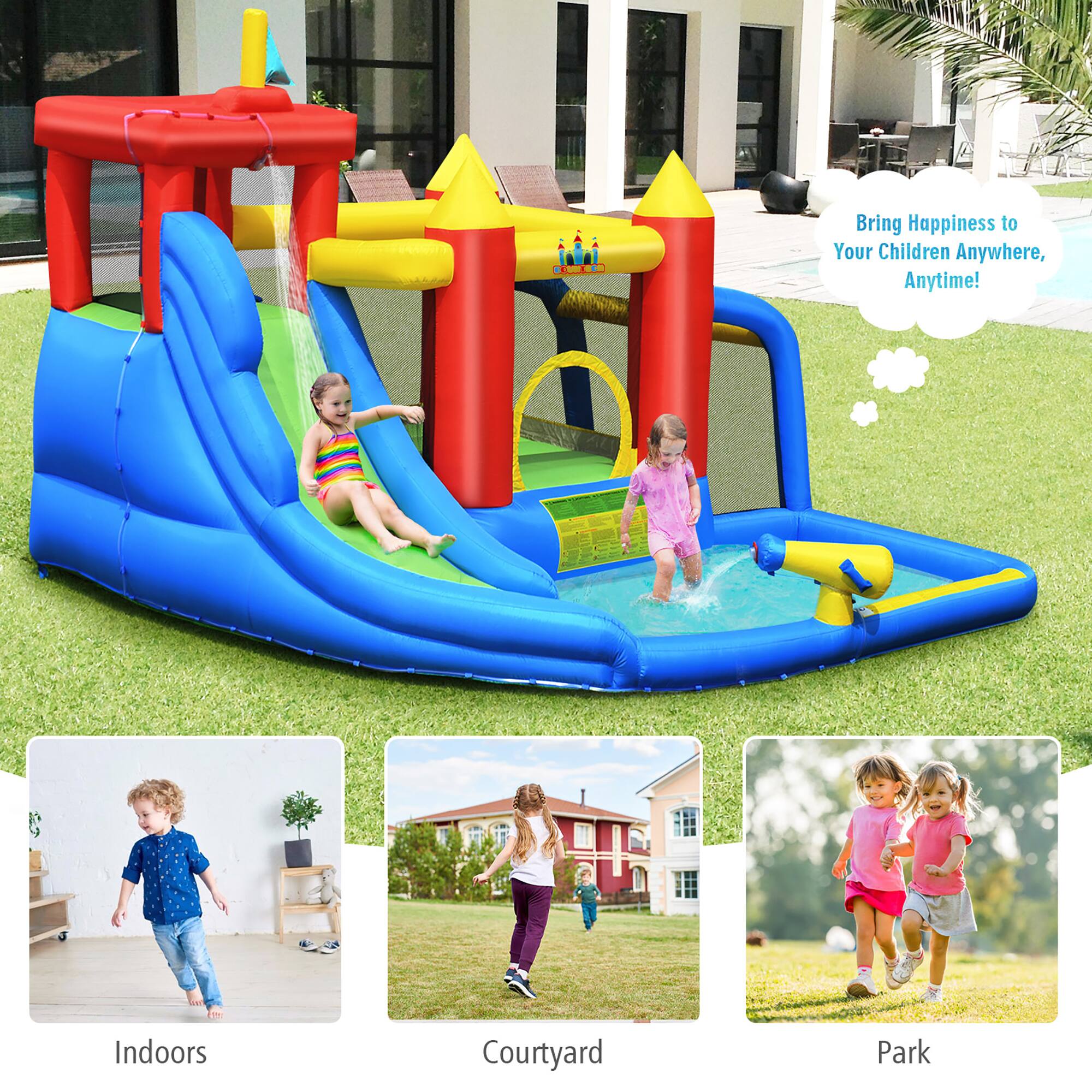 Bring Happiness to Your Children Anywhere, Anytime!

Indoors
Courtyard
Park