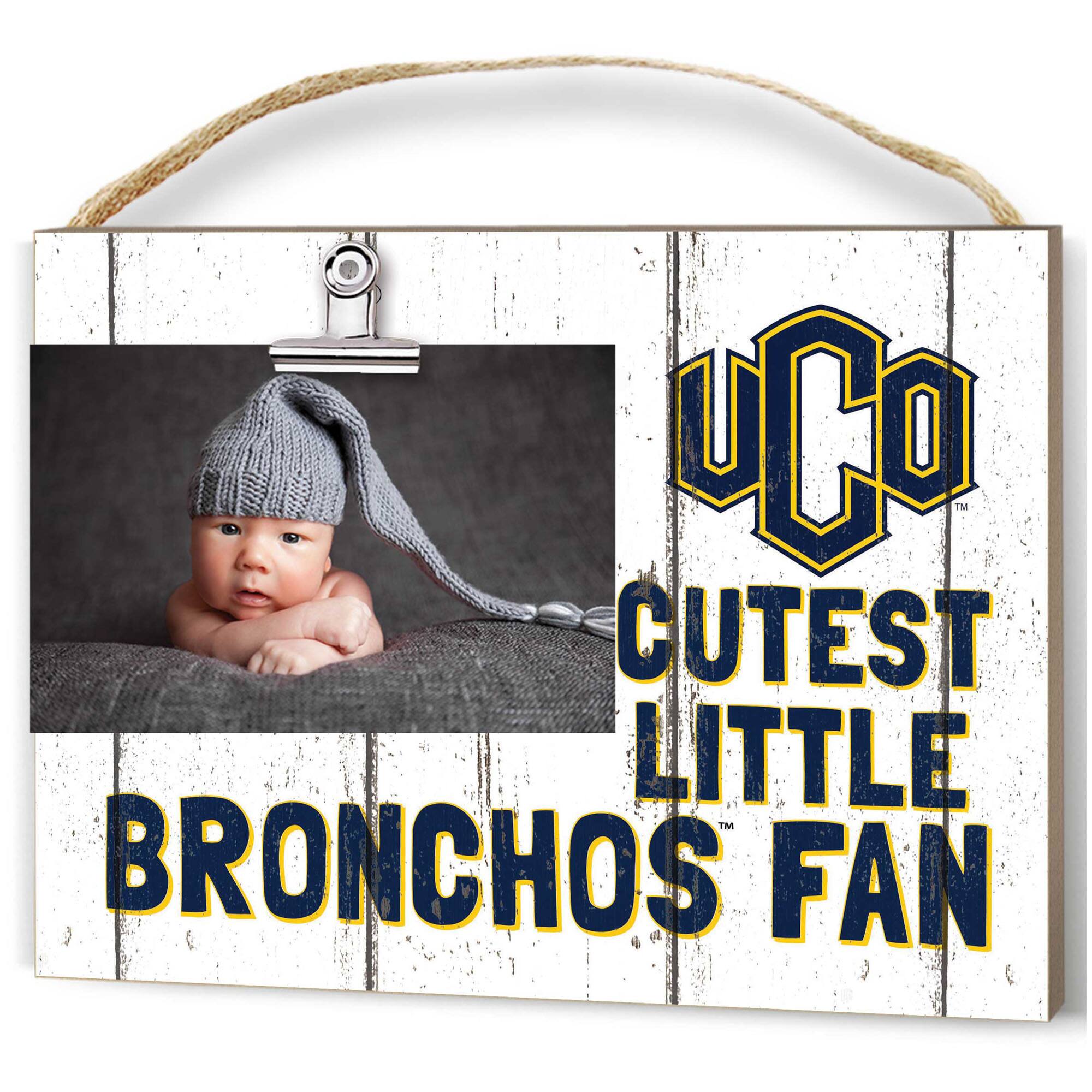 Central Oklahoma Bronchos 16" x 22" Cutest Little Weathered Logo Frame