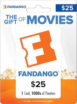 Fandango - $25 Gift Card