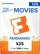 Front. Fandango - $25 Gift Card - Multi.