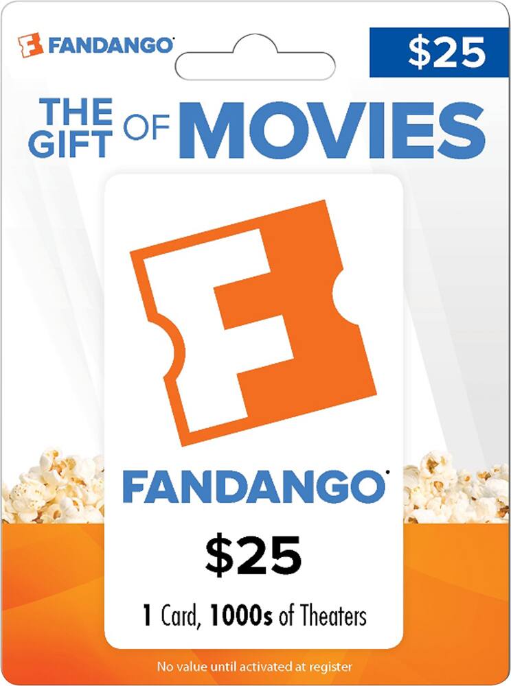 Front. Fandango - $25 Gift Card - Multi.
