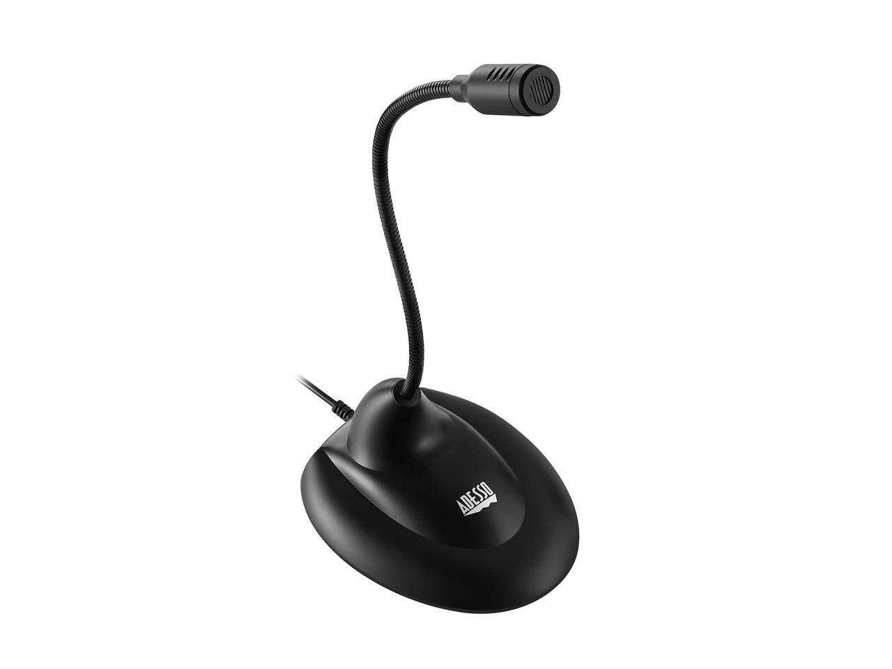 Alt View 8. Adesso - Adesso Xtream M1 Omnidirectional USB Table Top Microphone for Meetings and Conferences - Black.