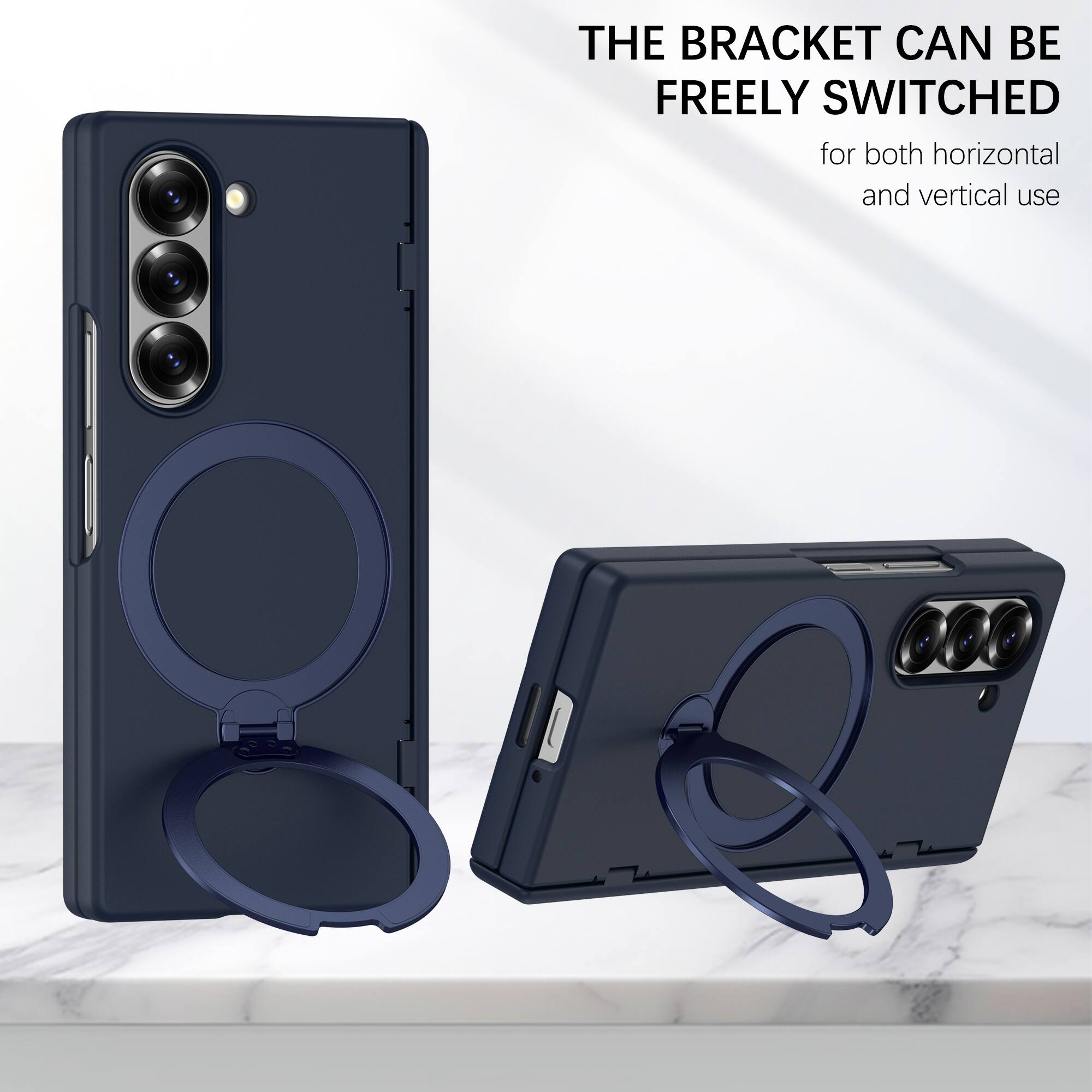 THE BRACKET CAN BE FREELY SWITCHED for both horizontal and vertical use
